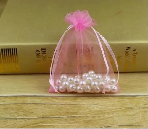 10 Stück 15 x 20 20 x 30 25 x 35 30 x 40 cm Organzabeutel Schmuckverpackungsbeutel Hochzeitsfeier-Display Zeichenbare Weihnachtsbeutel & -Säckchen-Rosa-20 x 30 cm