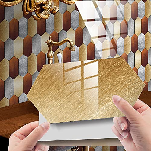 Crédence Cuisine Jaune Autocollants Carrelage Cuisine Et Salle De Bain, Adhesif Pour Carrelage Mural, Imitation Faience,Décoration Murale Pvc Imperméable