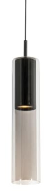 Qazqa Modern Schienenleuchte für Schienensystem - Iconic Lloyd - Schwarz, 7cm, Ideal als Küche lampe und