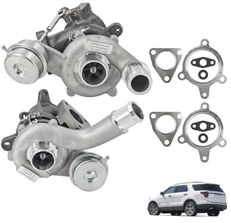 NEW GT1549SL Left & Right Turbo Turbocharger Set Compatible with Ford 2010-2019 Explorer Flex Taurus 3.5L Lincoln MKT MKS 3.5L Replaces# AA5Z6K682CA, A0007A0055