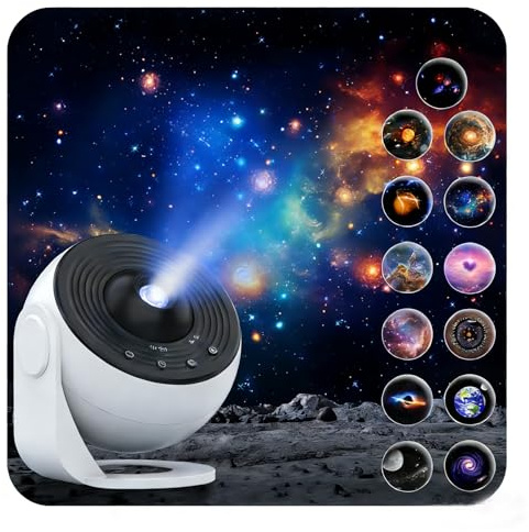 Galaxy Projektor Pro für Teenager, Mädchen, Jungen, 13-in-1-Planetarium-Projektor Pro mit Nebel- und Milchstraßen-Effekten, breitere Deckenabdeckung, Auto-Timer, Sternprojektor für Kinder und