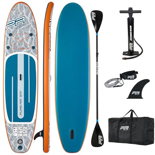 Campsup SUP Aqua Marina Pure Air Aufblasbares Stand Up Paddle Board | Surfboard für Einsteiger & Fortgeschrittene mit zubehör