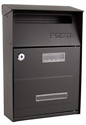 BVFDPPWQ Wall Mounted Post Box, Wall-Mount Mailboxes with Lock Postbox Simple Mailbox Posts Double Door Mailboxes for Residential Villas Drop Box,Mailboxes