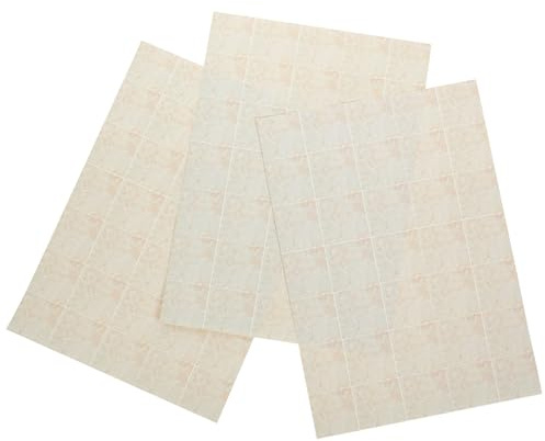 BESPORTBLE 3pcs Miniature House Kit Dollhouse Supply Boys and Girls Dolls House Kitchen Self-adhesive Wallpaper