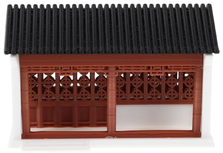 ADOCARN Figurine Miniature de Maison Chinoise, modèle de bâtiment Ancien pour Jardin de fées, bonsaï, Accessoires décoratifs, Ornement de pavillon d'aquarium, Paysage de Bureau