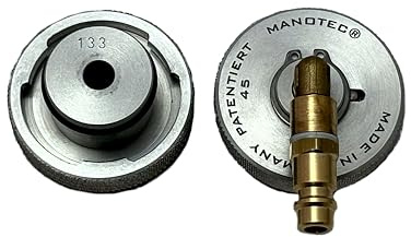 MANOTEC Adapter Nr. 45W Bremsenentlüftungsadapter, abgewinkelt | Kompatibel mit Opel Modellen, kompatibel mit Chevrolet Modellen, Made in Germany