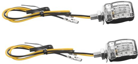 2 Stück LED-Blinker für Motorräder mit hoher Helligkeit, fließende Anzeigen für Fahrräder, kompaktes Design, Fahrrad-Rücklichter