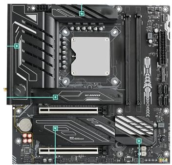 Tomahawk Wifi Fit For ERYING DIY PC Gamer Motherboard CPU Combo Core Interposer Kit I9 14900HX 24C32T DDR5 RAM Desktop Set Computer Placa Mãe LGA 1151