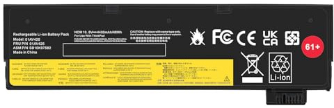 PASUKTER 01AV425 Battery Replacement for Lenovo ThinkPad T470 T570 T480 T580 A475 P51S P52S TP25 Series 01AV422 01AV423 01AV424 01AV425 01AV426 01AV427 01AV428 01AV452[10.8V 48W]
