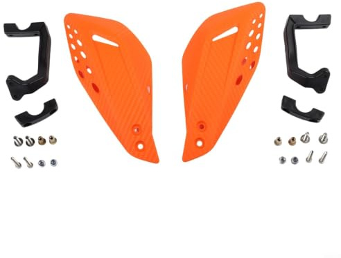 Motorcykel handskydd ABS-styre skydd vindtätt (orange)