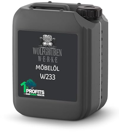 Möbelöl farblos für Innen und Aussen Holzöl Arbeitsplattenöl W233 5L