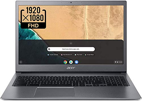Acer Chromebook 715, Intel Core i3-8130U, visualización Full HD 1080p de 15,6, 4 GB DDR4, 128 GB eMMC - CB715-1W-35ZK, gris acero
