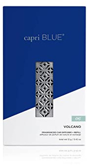 Capri Blue Volcano Fragranced Car Diffuser with Refills - Volcano Car Air Freshener Diffuser - Includes Tropical Fruit Scented Refills