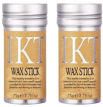 2 PCS Artefacto para el cabello roto Cera para el cabello Palo Pomada para el cabello Gel profesional para dar forma al cabello Frizz Fijo Esponjoso Peluquería Cera Hold 75g