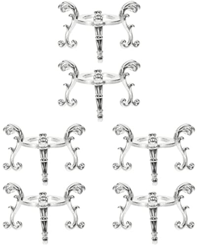 Cabilock 6stücke Kristallkugel Halter Robuste Alloy Basis Für Glaskugeln Elegante Dekoration Für Zuhause Langlebig Praktisch Für Kristallkugel Präsentationen Silberfarben