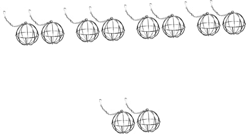POPETPOP 10 STK Futterstelle Für Kaninchen Schwerkraftzufuhr Kugel-Feeder-Ball Hase Heuball Spielzeug Für Draußen Grasspender Für Haustiere Ziegenfutter Hängend Rostfreier Stahl Die Ratte
