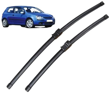 Coche Escobilla limpiaparabrisas Delanteros Traseros para VW Golf 5 2003-2005 24+19, Juego de Escobillas Parabrisas Planas, Todos Los Climas de Ventana Limpi