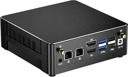 Thdeukoty Mini PC i9-13900H, 14 cœurs jusqu'à 5,4 GHz, 32 Go de RAM, SSD 1 to, Mini Ordinateur de Bureau Win 11 Pro, Double réseau Local, Wi-FI 6E, Bluetooth 5.3, Triple écran DP/HDMI/Type-C, VESA