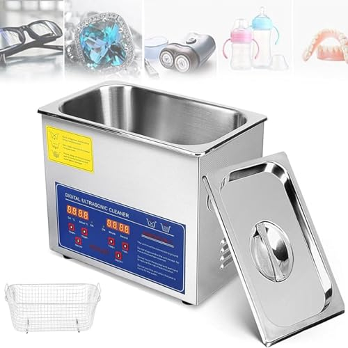 ExoticaBlend Ultrasonic Cleaner 40kHz Professional Ultrasonic Cleaner Machine Sonic Cleaner with Digital Timer & Heater 304 Stainless Steel for Watches, Jewelry, Industrial Accessory,15L