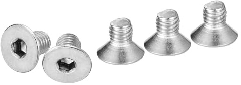 DTGN M5-0.8 x 8mm Sechskantschrauben mit Zylindersenk-Kopf, 20 Stück