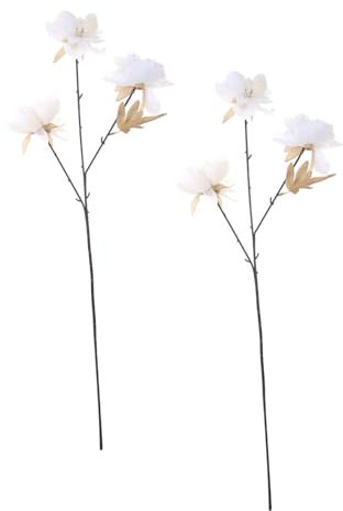 HOOTNEE 2stücke Kunstblumenarrangement Schneedan-Blumen Für Hochzeitsdekoration Für Festliche Anlässe Und Heimdekoration