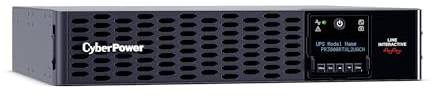 CyberPower PR3000RTXL2UACN Smart App Sinewave UPS System, 3000VA/3000W, 9 Outlets, 2U Rack/Tower, RMCARD205 Pre-Installed, EBM Option, Built-in Cloud Monitoring, UL Certified
