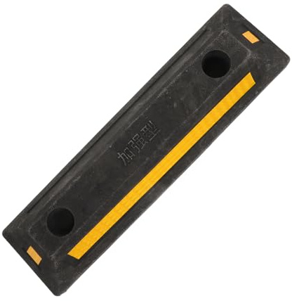 Gatuida Topes De Rueda De Goma para Coche Calzos para Neumáticos De Remolque Tope Rueda Garaje De Alta Resistencia Uso Estacionamiento
