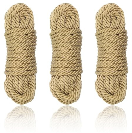 Qcpuuu Corda per bondage, 3 pezzi da 10 m/33, corda per bondage regolabile per sex toys SM, set per bondage per principianti
