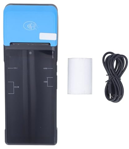 Segrehy Imprimante de reçus Thermique Android 4G, Wi-FI, Bluetooth, PDA Portable avec caméra 5 MP, Impression Thermique Haute Vitesse, Fonction NFC, pour Restaurants, magasins de détail,