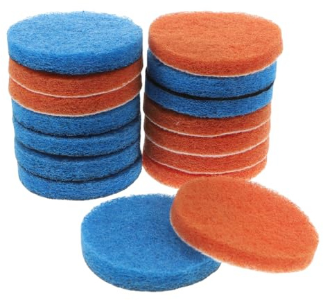 Homoyoyo 16 Pièces de Nettoyage Abrasifs pour Brosse Électrique Accessoires de Polissage pour Cuisine et Salle de Bain Éponge à Récurer Pratique et Multifonctionnelle