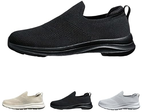 Generiska vandringsskor för män, halvhöga barfotaskor, utomhus, vattentäta vinter, vandringsskor, mocka, badskor, ortopediska sneakers, spets, sneakers, fritid, Chelsea stövlar, joggingskor, svart, 47