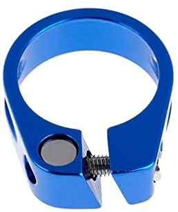 Sattelklemme Sattelstützeklemme Aluminiumrohr Mtb Fahrrad-Bicycle-Sattelsitzklemme for 27,2 mm Sattelstütze-Radteile(Blue 34.9mm)