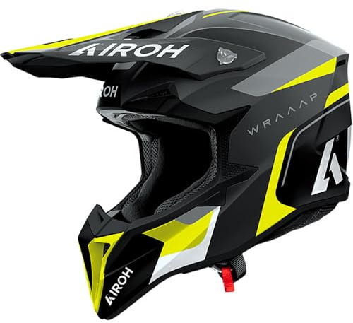AIROH WRAAAP CONQUER YELLOW MATT XXL