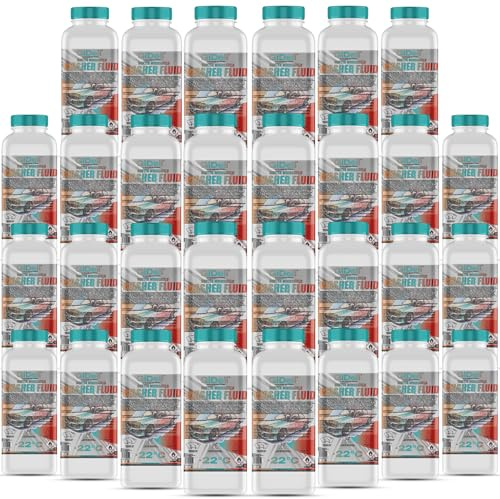 GiDeli Scheibenfrostschutz 30 x 1 L - Gebrauchsfertig bis -22 Grad | Dreißig Einheiten, Ausgabe je Fahrzeug, löst Streusalz und Schneematsch, trocknet ohne Schlieren