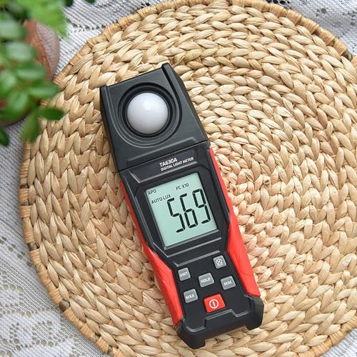 YWBL-WH TASI Digitales Luxmeter mit Aufzeichnungsfunktion, LCD-Display, Lichttester für Fotografie und Pflanzen, Messbereich 0 Bis 200.000 Lux (TA630A)