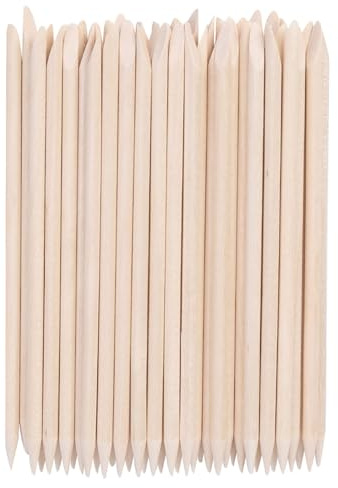 Ciieeo Kit 150 Pezzi Bastoncini in Legno D'arancio Spingi Cuticole Doppia Estremità, Strumento per Manicure e Pedicure Professionale per Cura Unghie Pelle Sensibile, Accessori Portatili