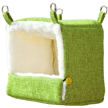 Casa Para Aves En Jaula Hamaca Calefactada Con 5 Temperaturas | Cama De Pájaro Para Periquitos En Jaula Para La Muda Para Ninfas Agapornis Conuro Cacatúas Hámster Hogar Jardín Interior