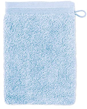 Möve Superwuschel - Manopla de baño (20 x 15 cm, 100% algodón), Color Azul