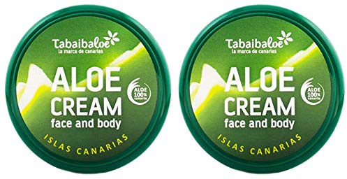 Tabaibaloe Aloe Vera Feuchtigkeitscreme für Gesicht und Körper 50 ml x 2 Einheiten