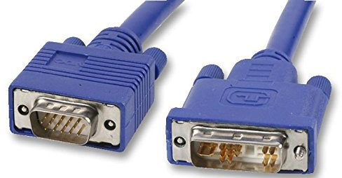 Cable de audio y vídeo DVI-A a VGA, azul, 5 m, 1 unidad - DVI/VGA 5 m