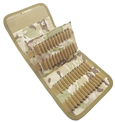 Tactical 100 Rounds Rifle Pistol Bullet Cartridge Ammo Pouch Ammunition Shell Carrier Holder Storage Case Bag for 10/22 .22 LR .17HMR .222 .223 Cal 5.56mm