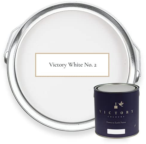 Victory White | Kitchen/Bathroom Emulsion (Soft Sheen) | White Eco Paint | 2.5 Litres