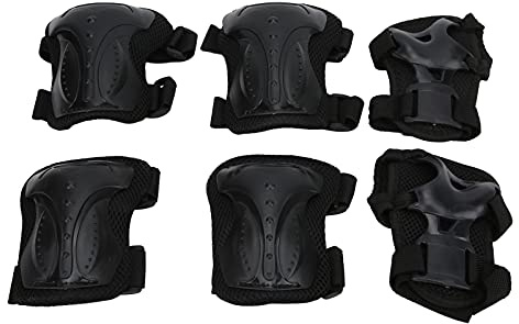 Coussinets De Protection Pour Skateboard, 6 Pièces En éponge, Kit D'équipement De Protection Pour Genoux, Coudières, Protège-poignets, Coussinet De Protection De Sécurité Pour Adultes, Skateboard