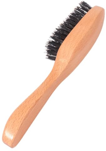 Angoily Bartpflegebürste Aus Holz Mit Borsten Tragbare Bartbürste Für Männer Zur Pflege Styling Von Bärten Komfortable Handhabung Und Verarbeitung