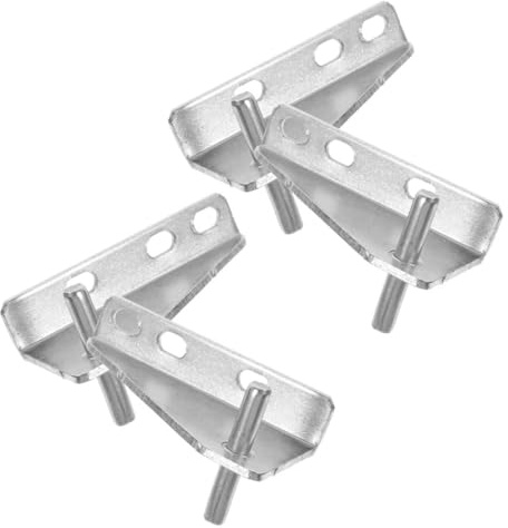 Mikikit 4stücke Kühlschranktürscharnier Ersatzscharnier für Kühlschränke Kleine Scharniere für Gefrierschränke Metallscharniere Türscharniere mit Zubehör für Haushaltskühlschränke