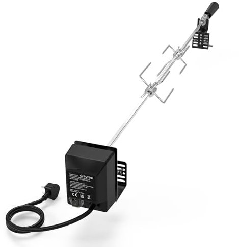 onlyfire BRK-6054 Universal Bbq Rotisserie Kit for Most 2 to 4 Burners Gas Grills, BBQ Cooking Accessories for Grills, 32-42 x 5/16 Standard Square Spit Rod