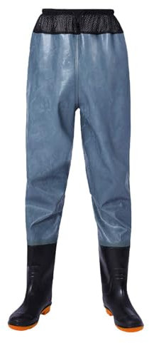 Wathose für Herren, Wathose zum Angeln, wasserdicht, atmungsaktiv, ultraleicht, zum Angeln, Wathose zum Angeln, rutschfest, wasserdicht, PVC, Wathose mit Stiefeln, atmungsaktive Hüftstiefel, Wathose