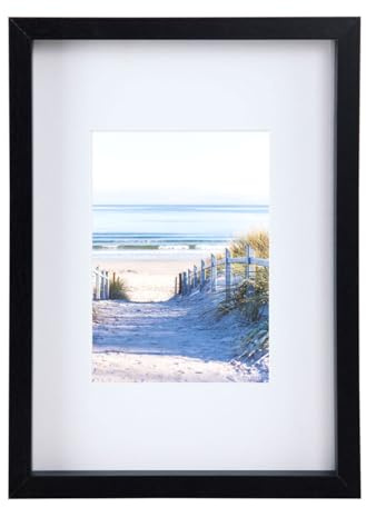 Holz Bilderrahmen Bilder Foto Rahmen Fotorahmen Wanddeko Collage Poster HR-15: Farbe: Schwarz | Format: 40x60