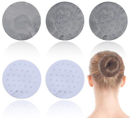 rete per capelli, 5 pezzi, rete per bambini e ballerini, parrucca e fissaggio