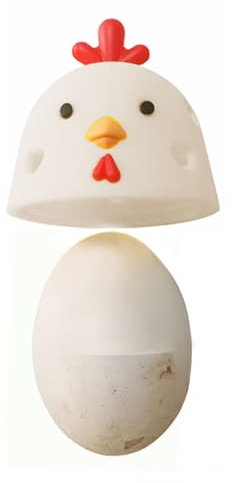 SanKristo Spazzola Pulisci Uova in Silicone 2 Confezioni, Spazzola a Forma di Testa di Gallina per Uova Fresche, Multifunzionale Riutilizzabile